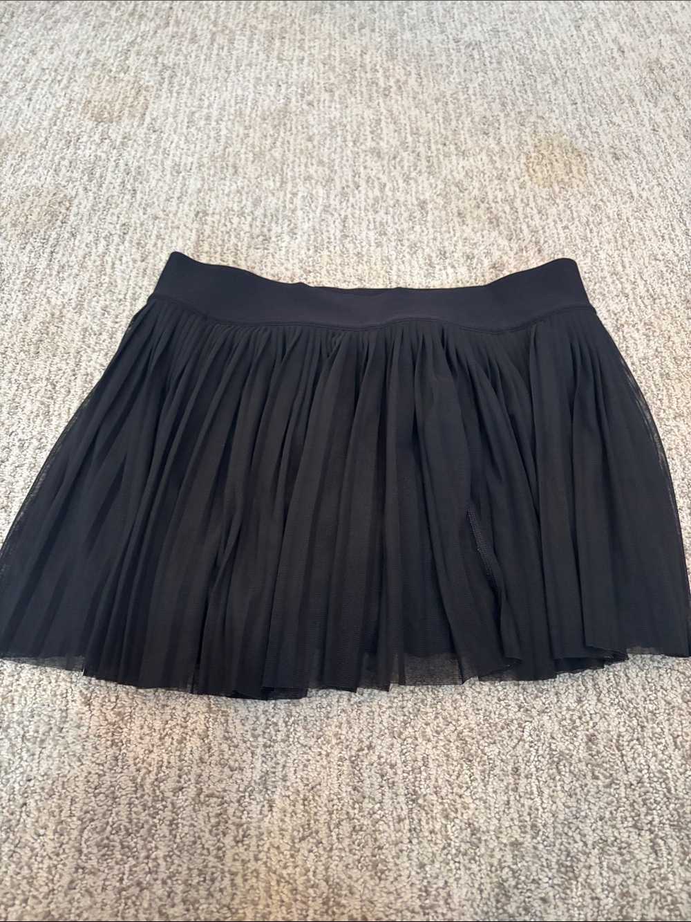 lululemon athletica Black Pleated Skater Skirt